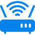 Wireless internet router symbol